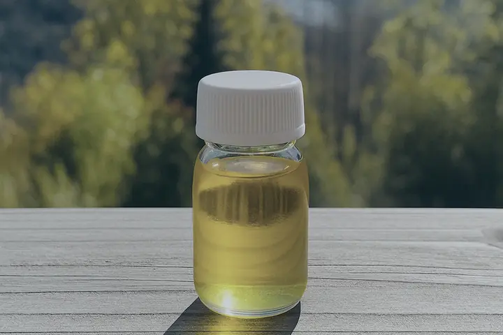Flacon d'huile cosmétique développée par RB Process
