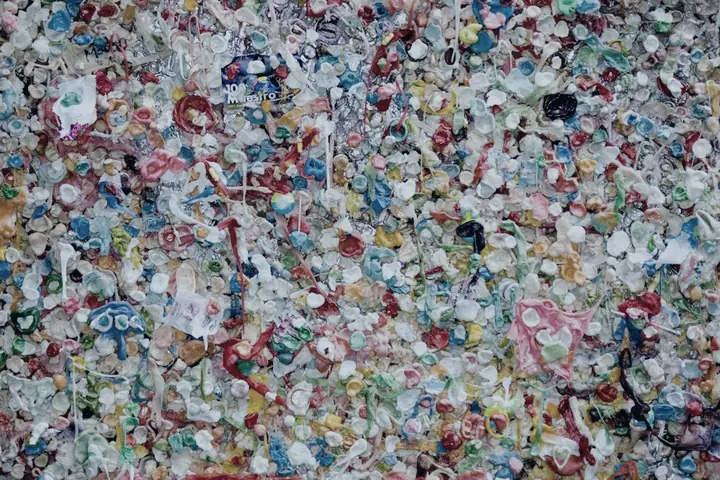 Paillettes de plastique recyclé